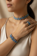 Beaded Jewellery Set - Single Band Choker