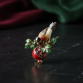Bird pomegranate brooch professional