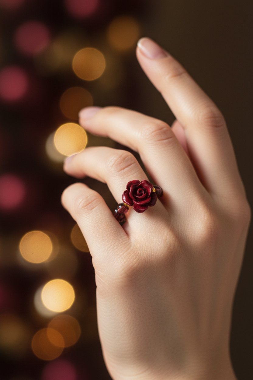 Rose Ring - Worn Shot
